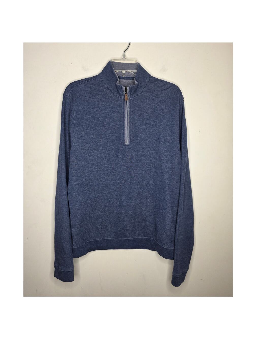 Johnnie O blue long sleeve quarter zip pullover jacket shirt - small